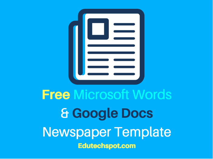 google doc newspaper template free