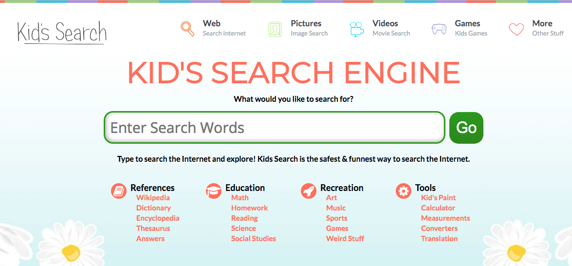 https://kidssearch.com/ safe search engine for kids