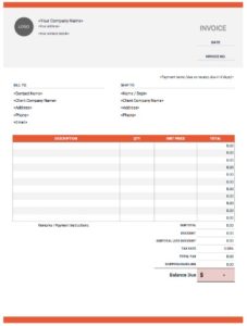 Invoice Template for Google Docs - Edutechspot