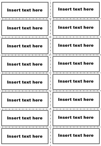index card template