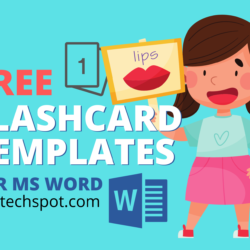 Free Flash Card Template for Word