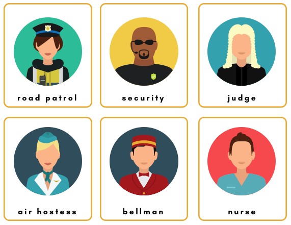 jobs interactive flashcards pictures