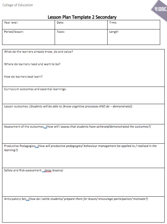 Lesson Plan Templates for Google Docs Users [REAL SCHOOLS]