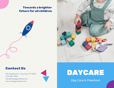 Bifold Daycare Brochure