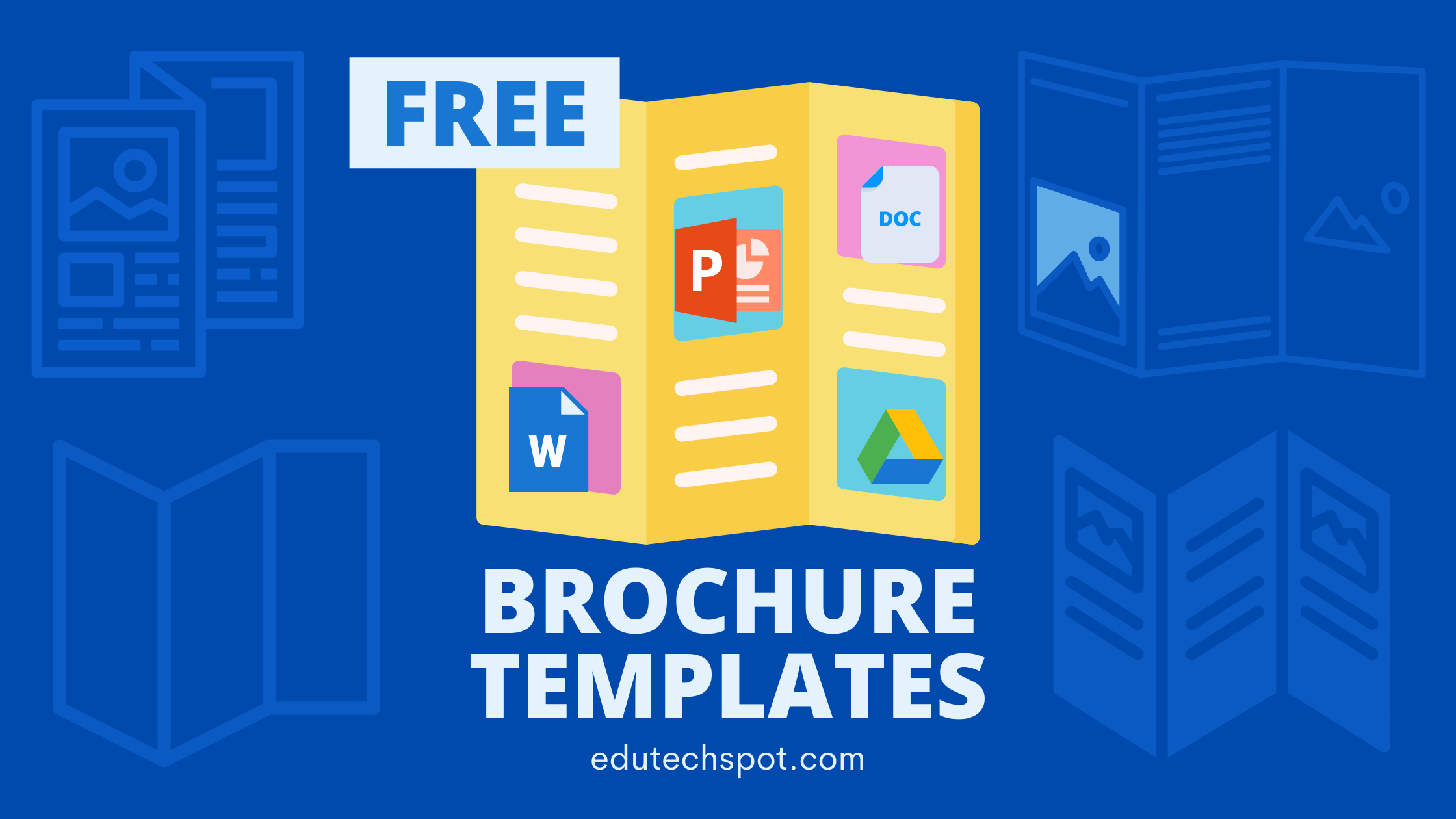 Brochure Template for google docs, Words, Power Point, Slides [ FREE ] With Brochure Template Google Drive