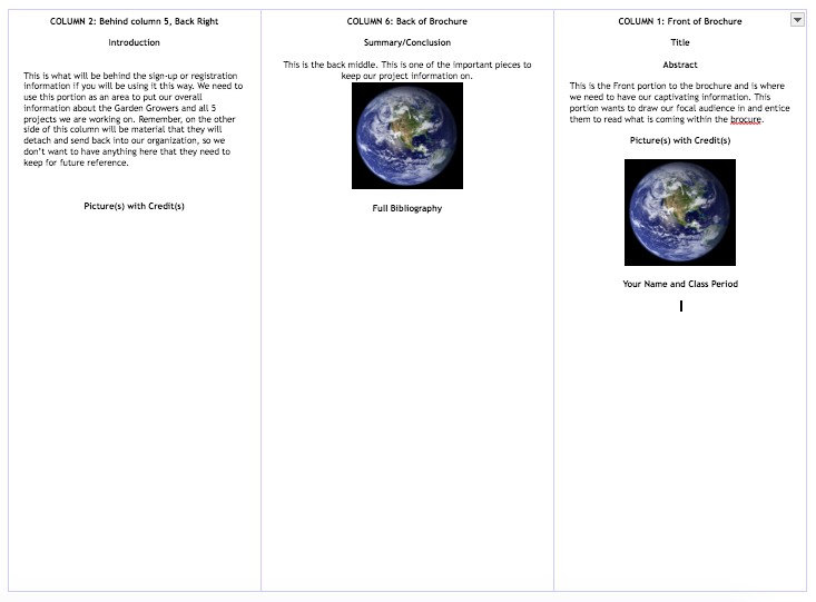 science brochure template google docs trifold