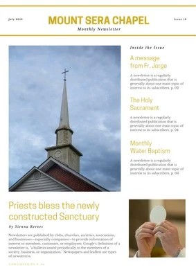 Church Newsletter Template