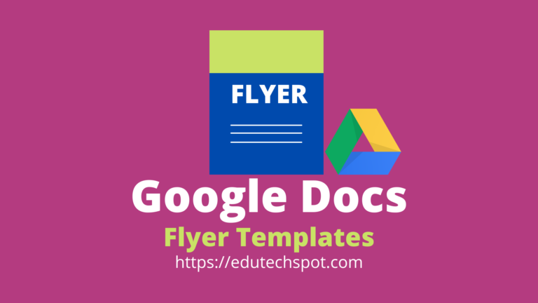 Google Docs Flyer Template