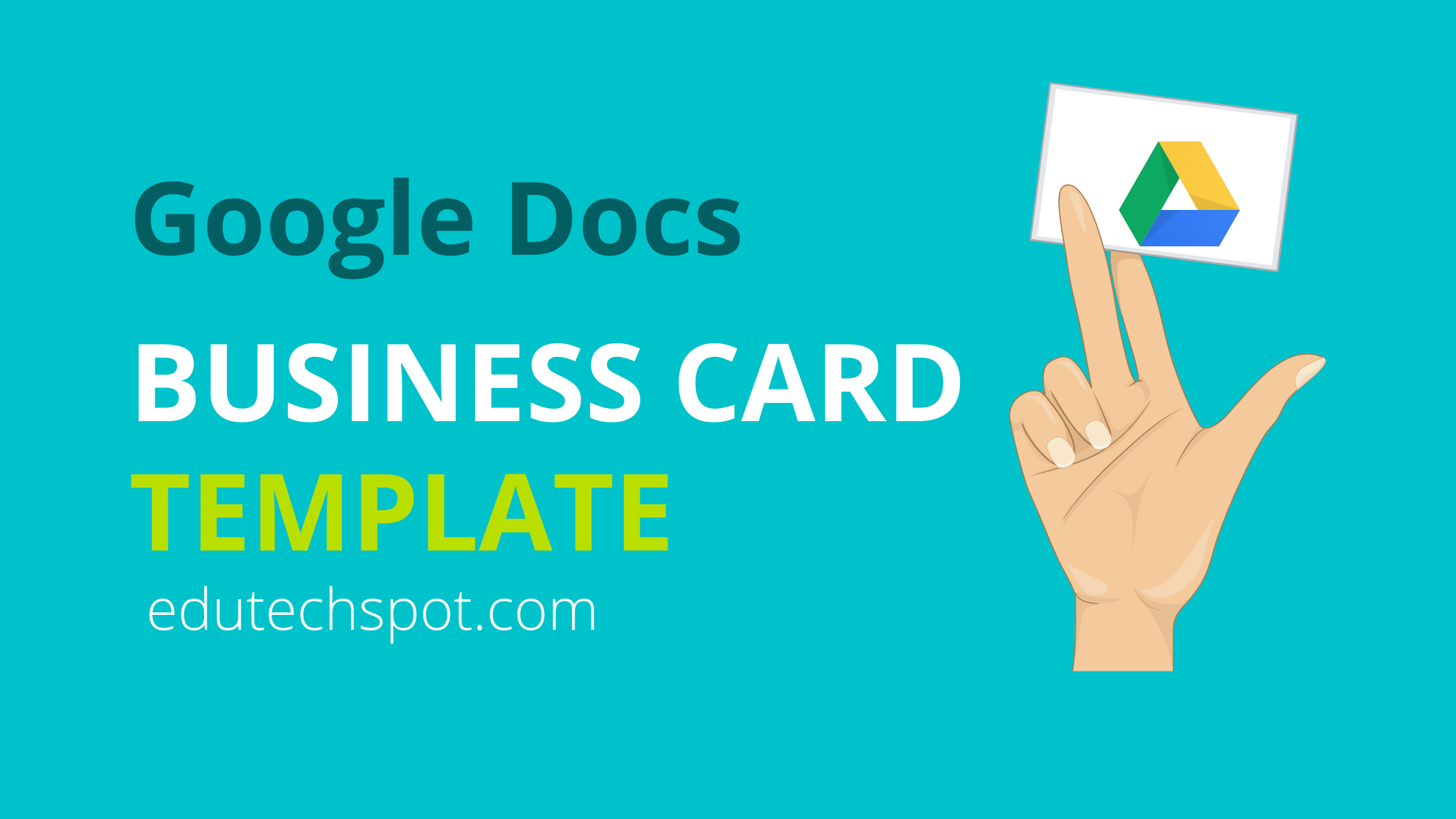 google drive business card template