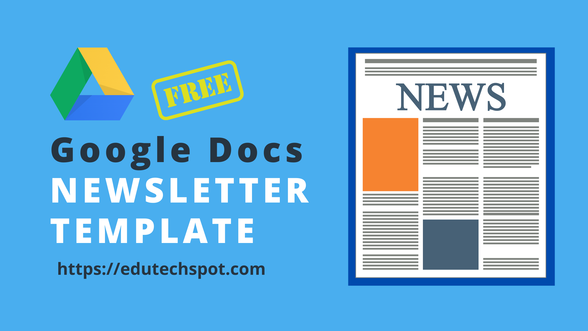 Google Docs Newsletter Template [ FREE ] Edutechspot