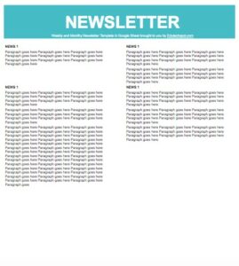 Google Docs Newsletter Templates - LAST CHOICE - FREE [ 2024 ]