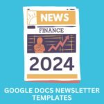 Newsletter templates in google docs 2024 new designs
