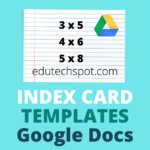 Index Card Template Google Docs
