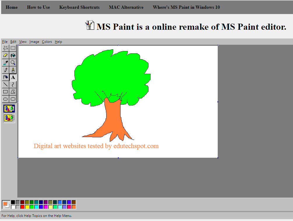 online ms paint digital art website edutechspot