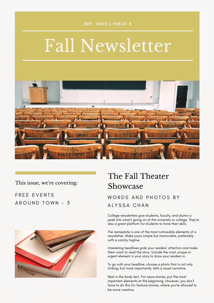 fall newsletter