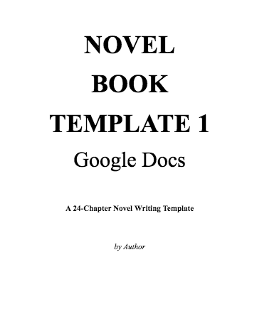 Google Docs Novel Template 1