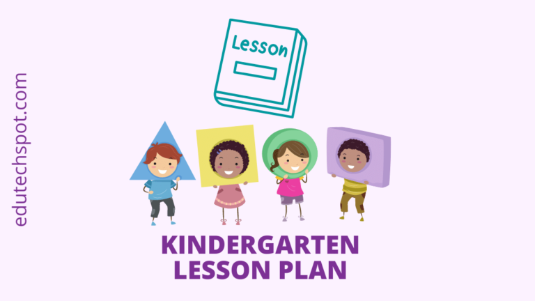 Lesson plan templates for kindergarten