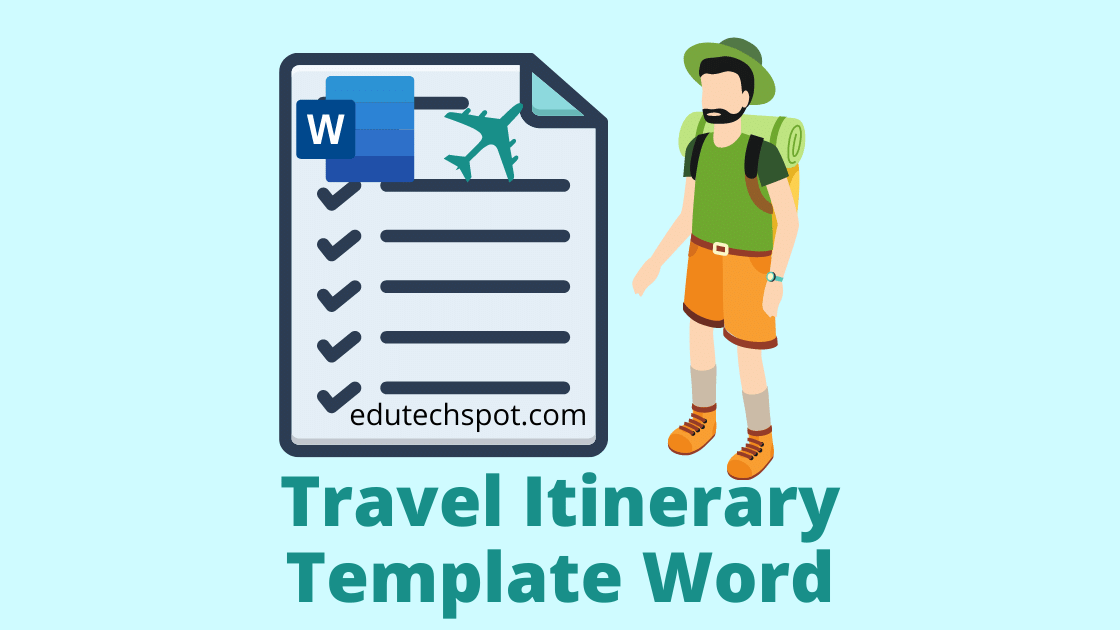 Travel Itinerary Template Word