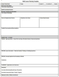 5E Lesson Plan Template - Edutechspot