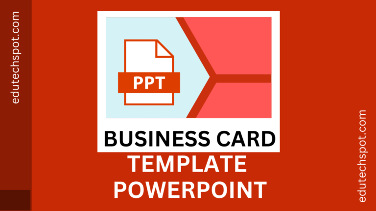 BUSINESS CARD template powerpoint