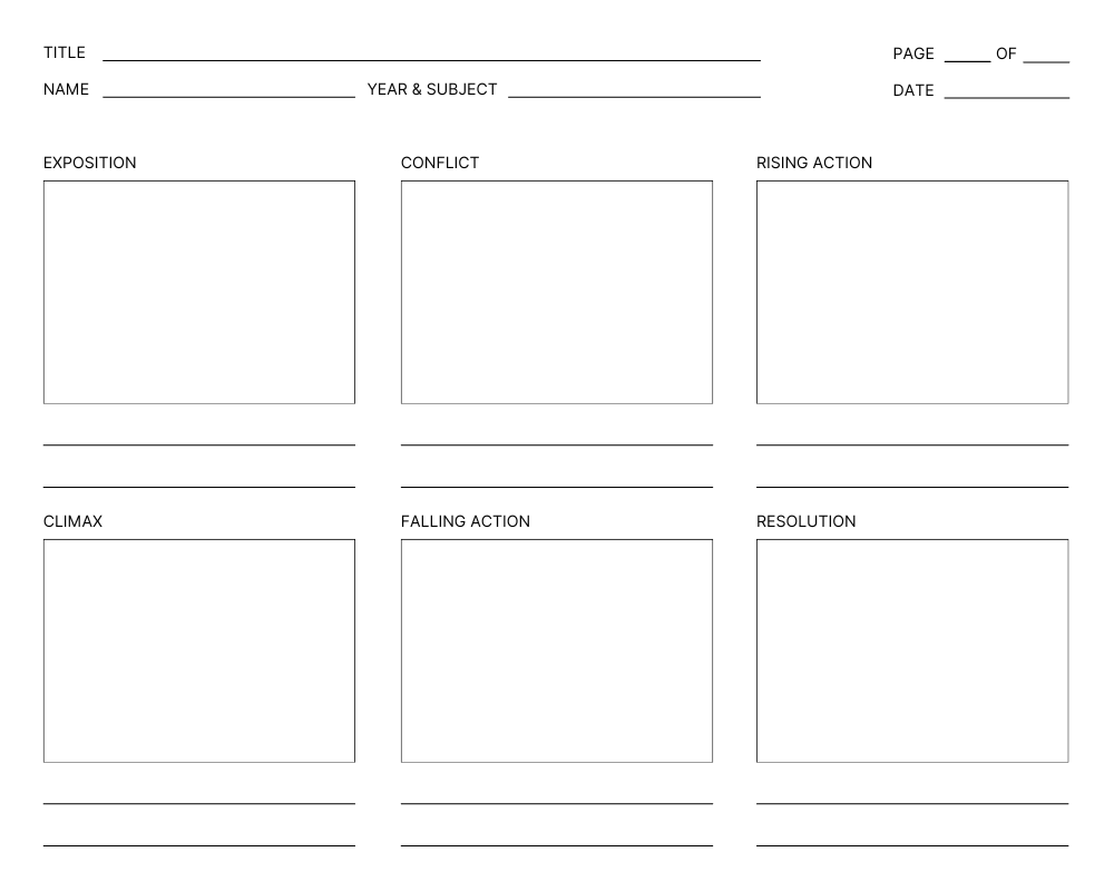 simple storyboard template presentation