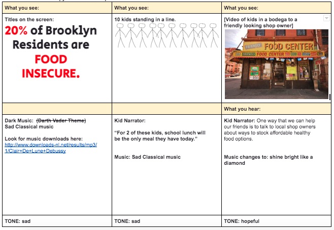 simple storyboard template presentation