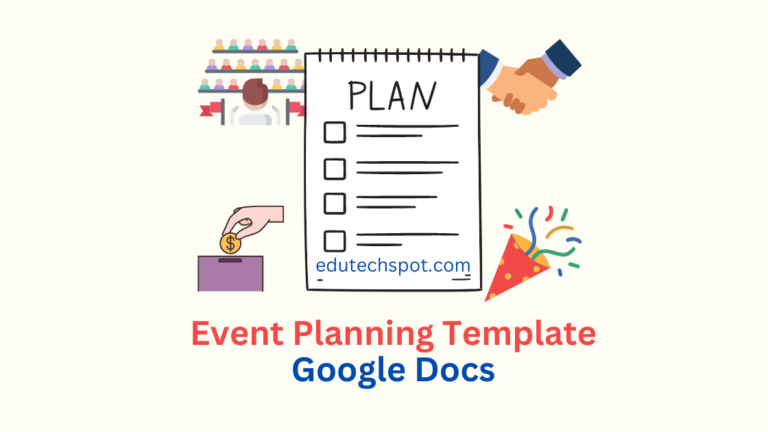 Event Planning Template Google Docs
