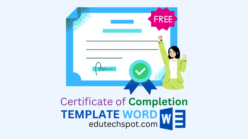 Free Certificate of Completion Templates for Word Edutechspot Free Certificate of Completion Templates for Word Edutechspot
