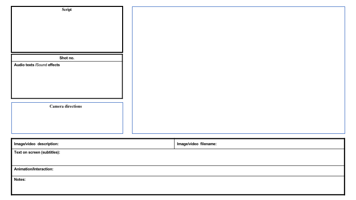 Movie-video-storyboard-template