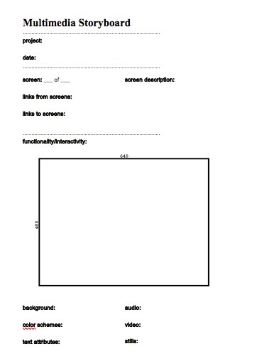 Multimedia Storyboard