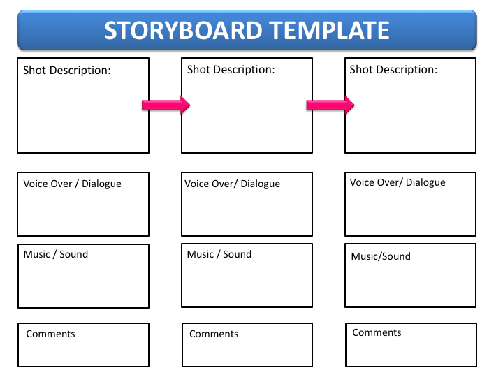 Video Shot Storyboard Template