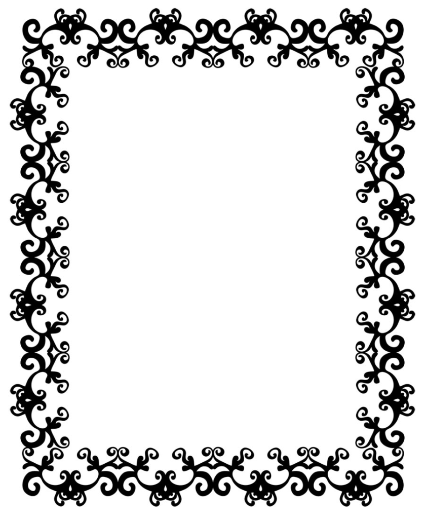 flowery border template