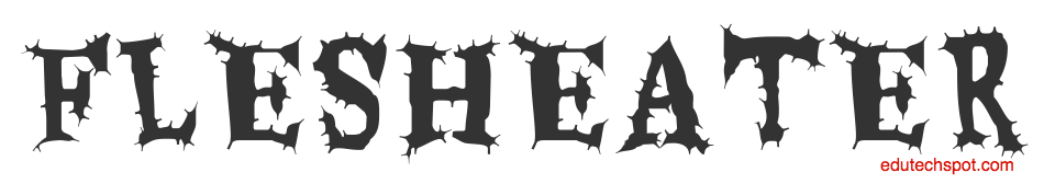 Eater Google font for spooky halloween theme