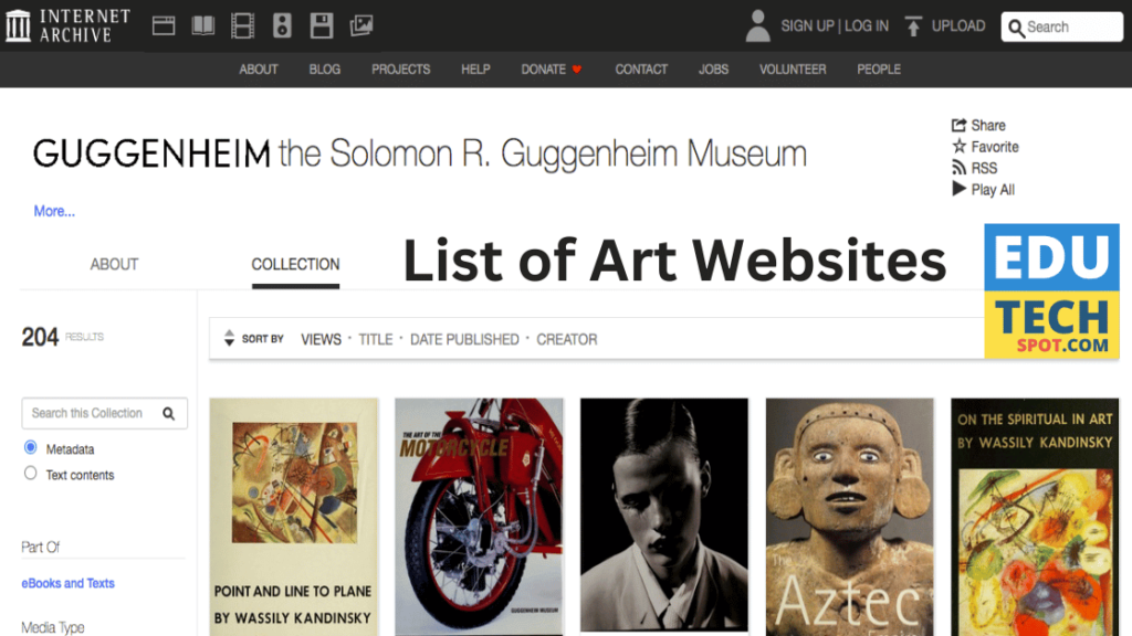 The Solomon R. Guggenheim Museum on the Internet Archive
