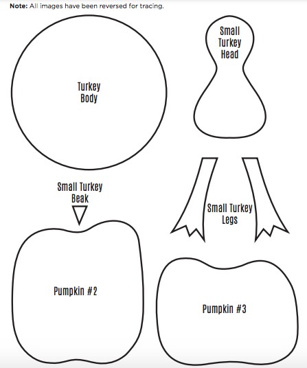 printable turkey sewing pattern pdf
