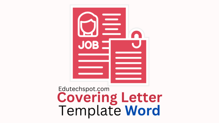 Covering Letter Template Word