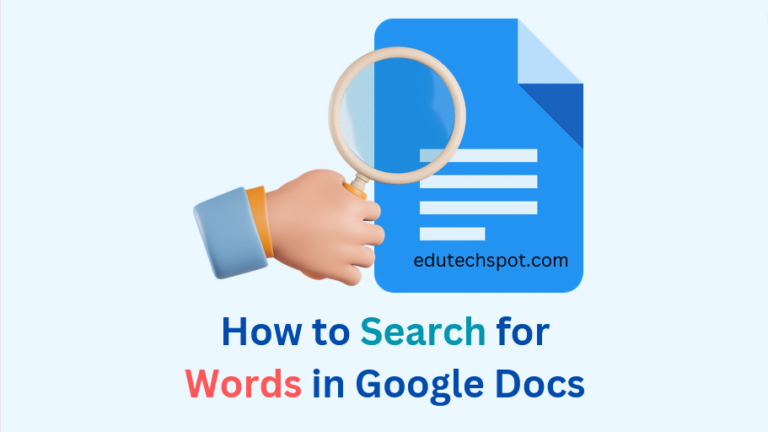 How to Search for Words in Google Docs easy steps