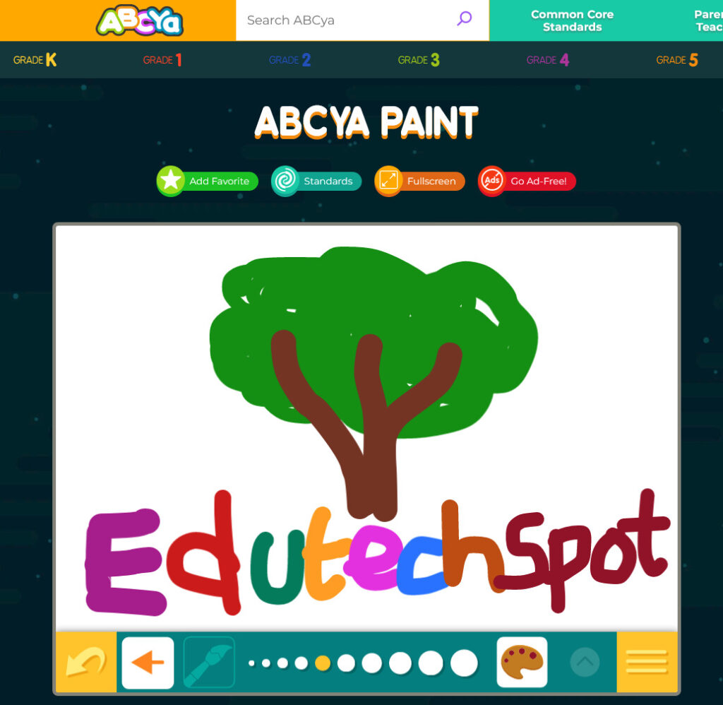 abcya online digital painting game for kids edutechspot