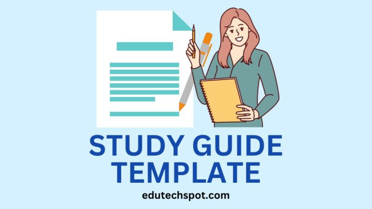 free editable study guide template google docs