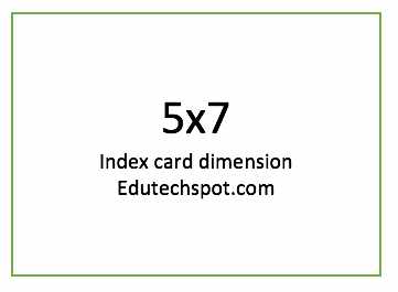 5x7 index card example edutechspot.com