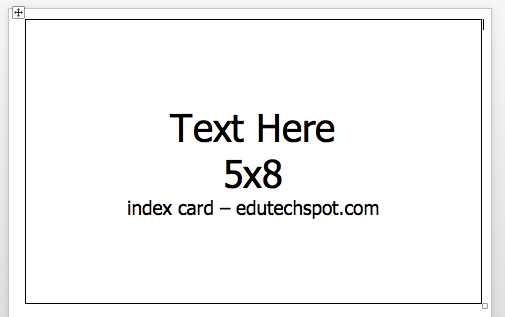 5x8 reference card example edutechspot.com
