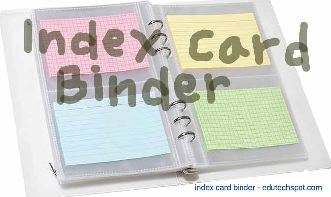 card binder with ring - made of plastic - edutechspot.com