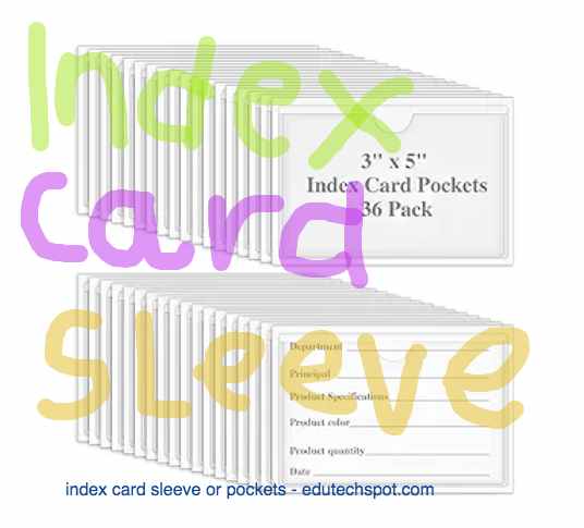 card sleeve or pockets - edutechspot.com