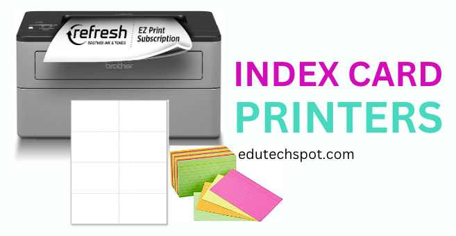 laser printer to print study card