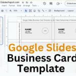 Google Slides Business Card Template front and back multiple cards print ready by edutechspot.com