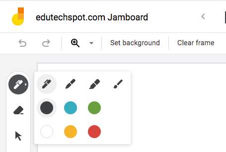 google jamboard colorful pen type and colors edutechspot.com