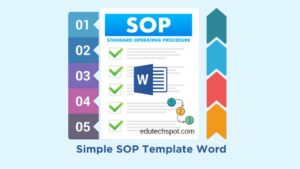 simple sop template word business